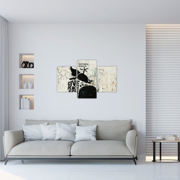 Tablou - Elefant deasupra solului (90x60 cm)