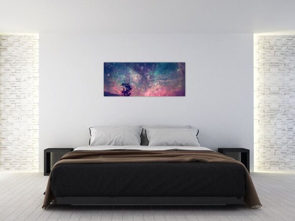 Tablou - Cer de noapte din alta dimensie (120x50 cm)