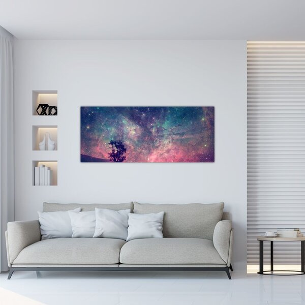 Tablou - Cer de noapte din alta dimensie (120x50 cm)