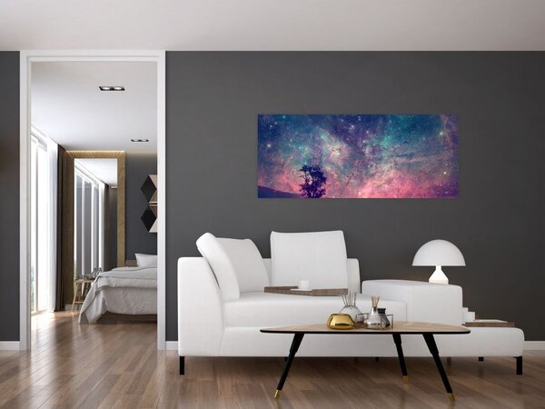 Tablou - Cer de noapte din alta dimensie (120x50 cm)