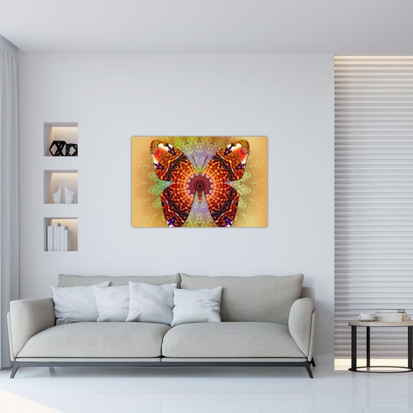 Tablou - Fluture etno (90x60 cm)