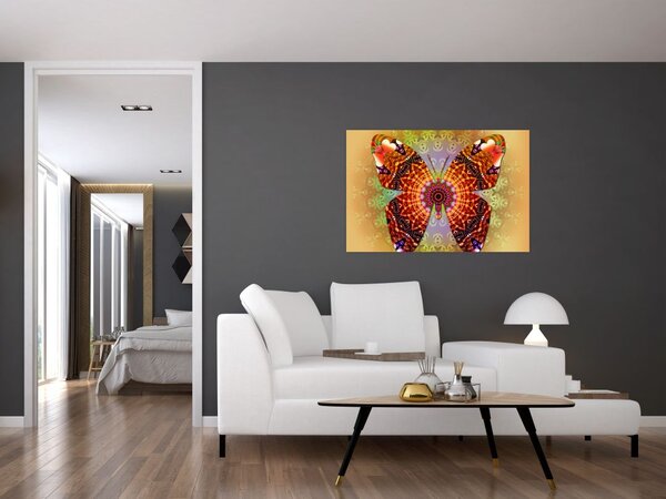 Tablou - Fluture etno (90x60 cm)
