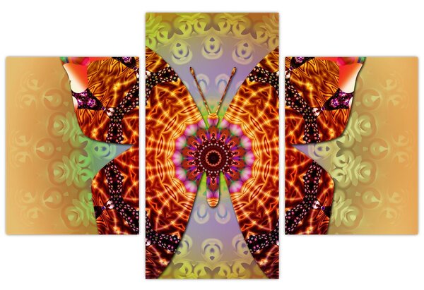 Tablou - Fluture etno (90x60 cm)