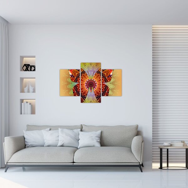 Tablou - Fluture etno (90x60 cm)