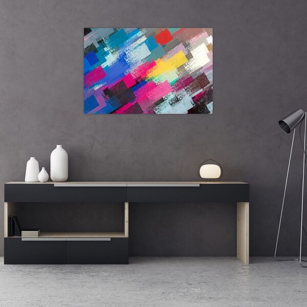 Tablou - Dungi colorate cu pensula (90x60 cm)
