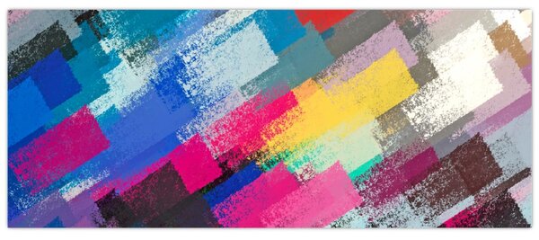 Tablou - Dungi colorate cu pensula (120x50 cm)