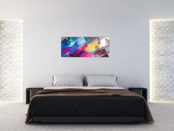 Tablou - Dungi colorate cu pensula (120x50 cm)