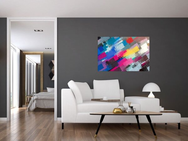 Tablou - Dungi colorate cu pensula (90x60 cm)