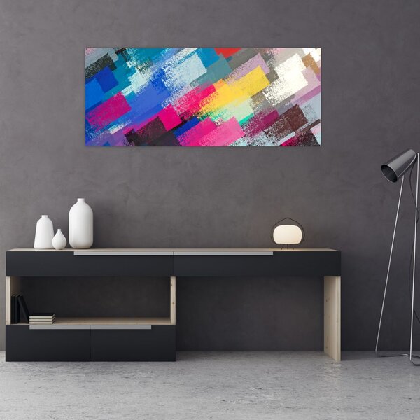 Tablou - Dungi colorate cu pensula (120x50 cm)