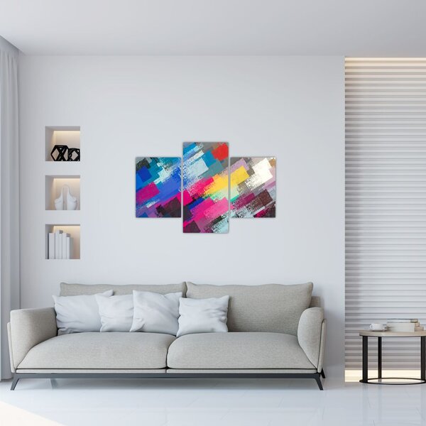 Tablou - Dungi colorate cu pensula (90x60 cm)