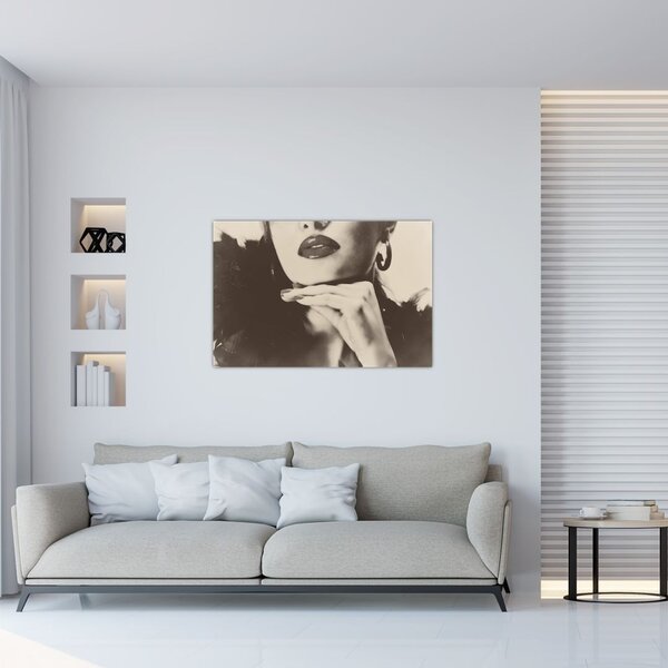 Tablou - Vintage, poza unei femei (90x60 cm)