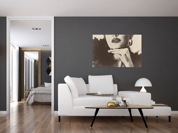 Tablou - Vintage, poza unei femei (90x60 cm)
