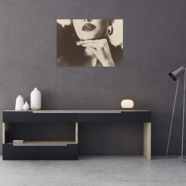 Tablou - Vintage, poza unei femei (70x50 cm)