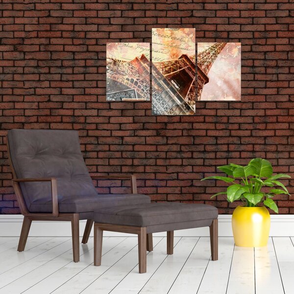 Tablou - Turnul Eiffel în stil vintage (90x60 cm)