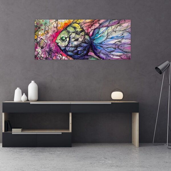 Tablou - Peștișorul colorat (120x50 cm)