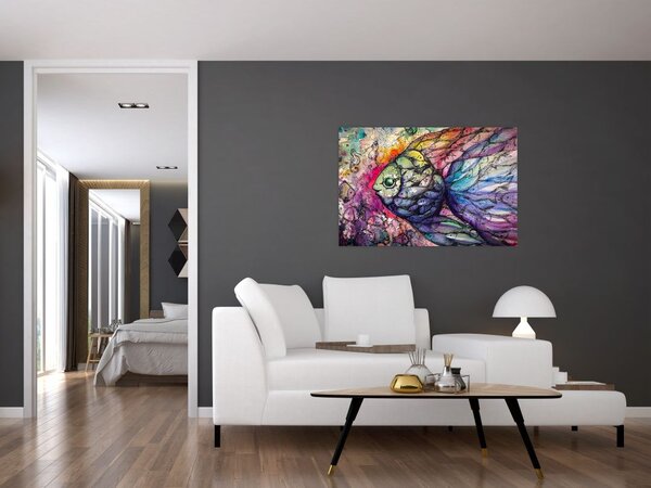 Tablou - Peștișorul colorat (90x60 cm)