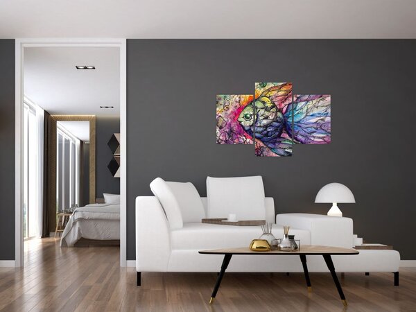 Tablou - Peștișorul colorat (90x60 cm)