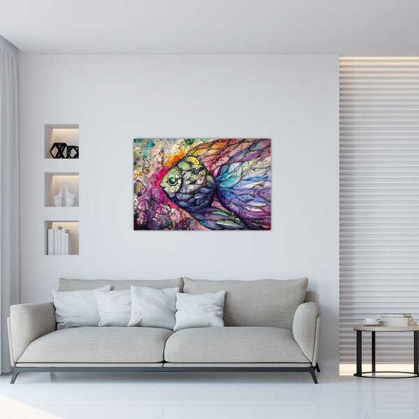Tablou - Peștișorul colorat (90x60 cm)