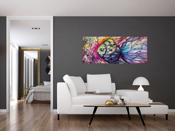 Tablou - Peștișorul colorat (120x50 cm)