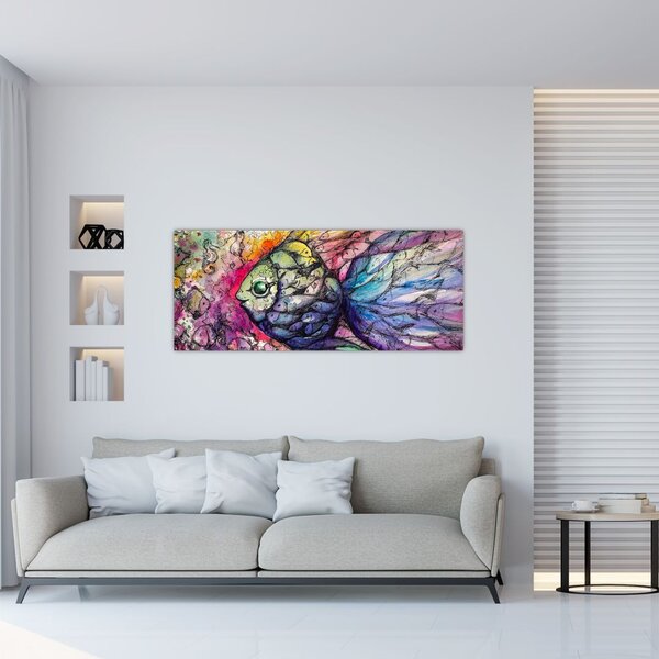 Tablou - Peștișorul colorat (120x50 cm)