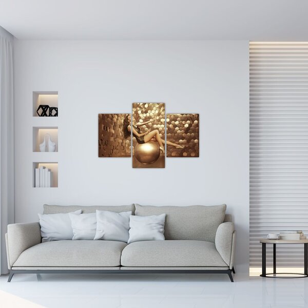 Tablou - Femeia în încăperea de aur (90x60 cm)