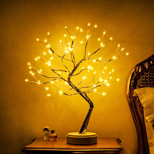 Decoratiune de Craciun, Copacel cu 108 leduri, usb si baterii, diverse culori