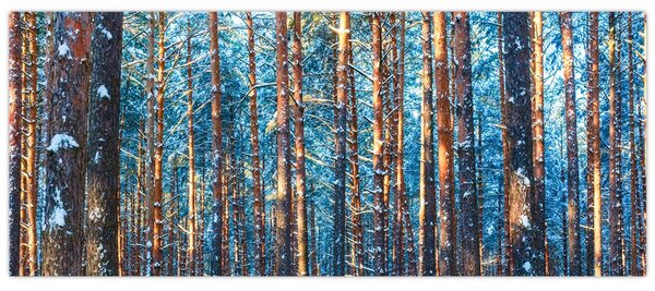 Tablou - Pădurea iarna (120x50 cm)