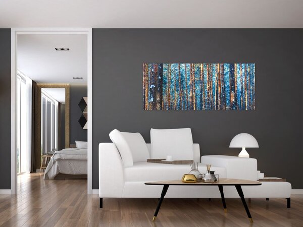 Tablou - Pădurea iarna (120x50 cm)