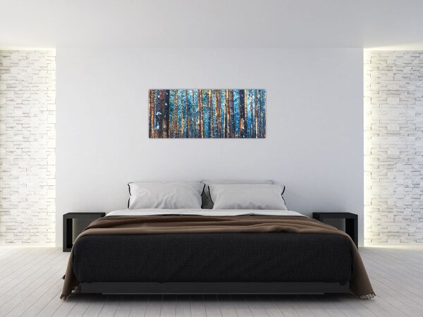 Tablou - Pădurea iarna (120x50 cm)