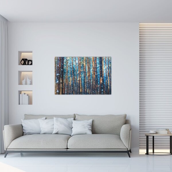 Tablou - Pădurea iarna (90x60 cm)