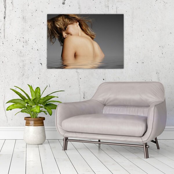 Tablou - Imaginea unei femei care face baie (70x50 cm)