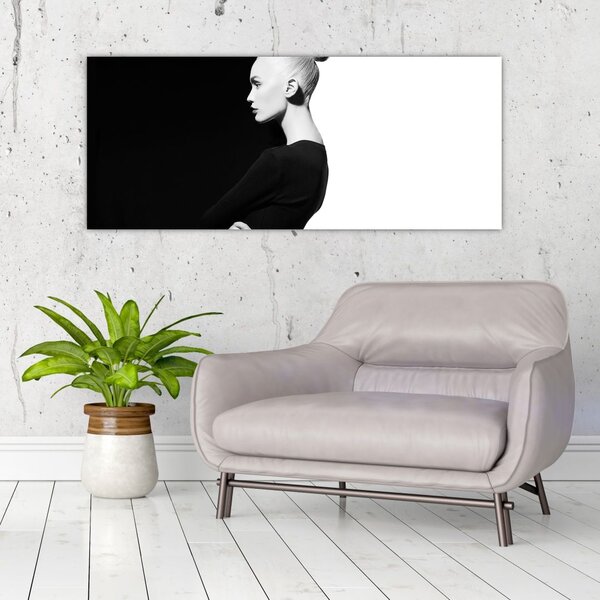 Tablou - O femeie à la yin și yang (120x50 cm)