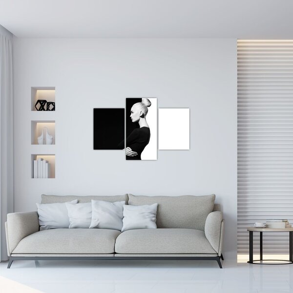 Tablou - O femeie à la yin și yang (90x60 cm)