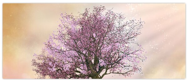 Tablou - Copacul înflorit în deal (120x50 cm)