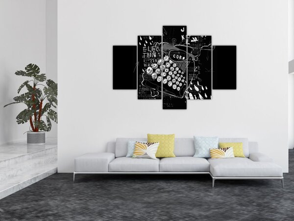 Tablou - Desen în stilul lui Banksy (150x105 cm)