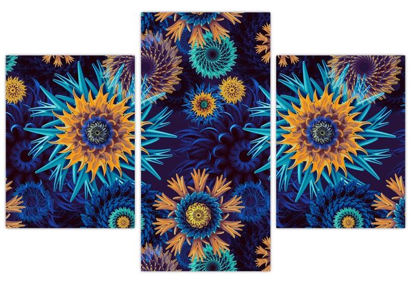 Tablou - 3D flori (90x60 cm)