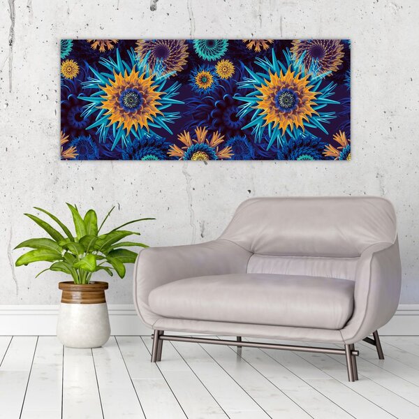 Tablou - 3D flori (120x50 cm)