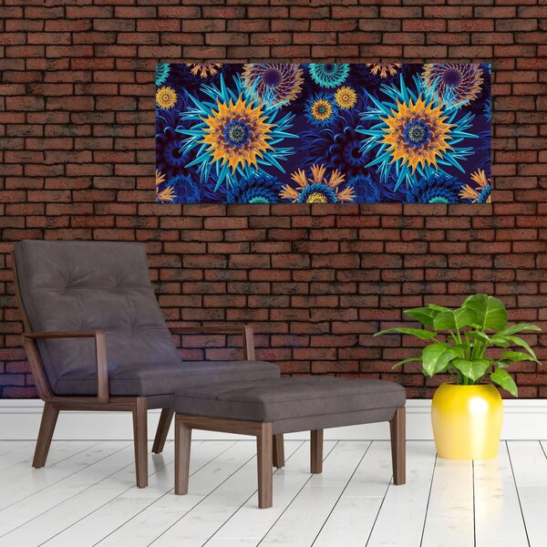 Tablou - 3D flori (120x50 cm)