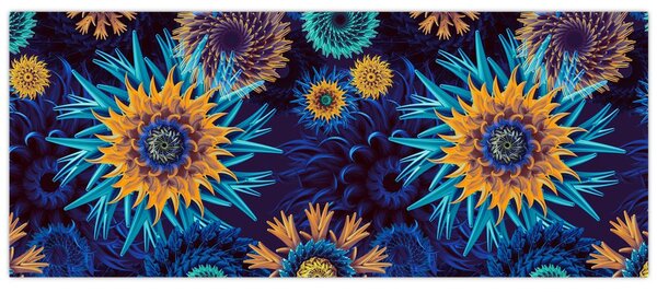 Tablou - 3D flori (120x50 cm)