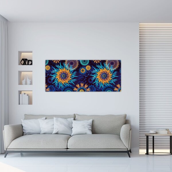 Tablou - 3D flori (120x50 cm)