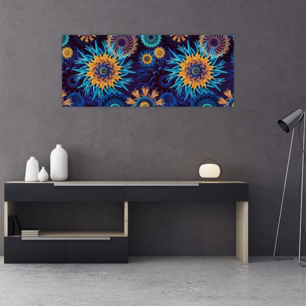 Tablou - 3D flori (120x50 cm)