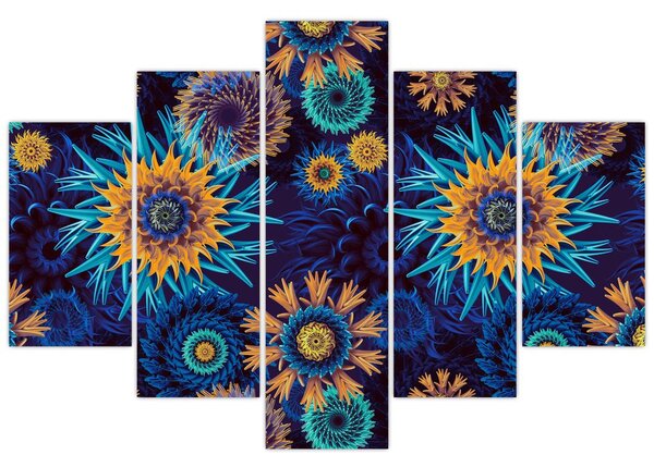 Tablou - 3D flori (150x105 cm)