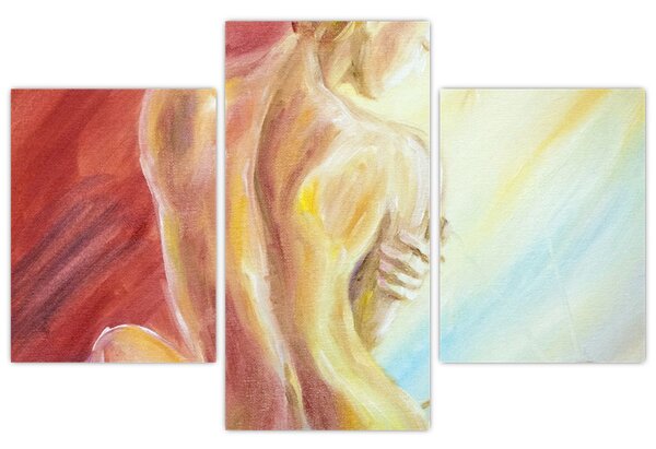 Tablou - Imaginea unei femei care se odihnește, pictură în ulei (90x60 cm)