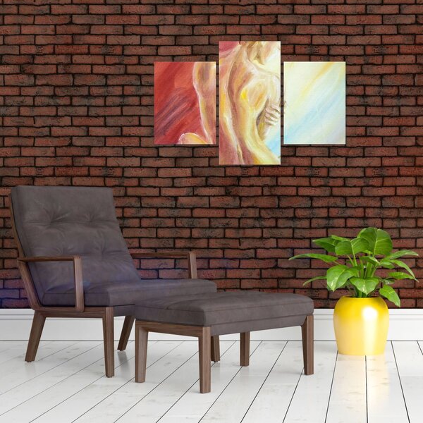 Tablou - Imaginea unei femei care se odihnește, pictură în ulei (90x60 cm)