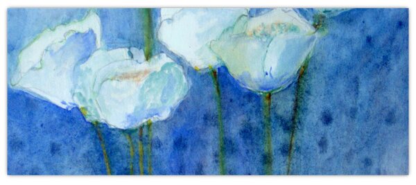 Tablou - Lalele albe (120x50 cm)