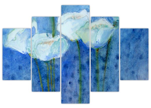 Tablou - Lalele albe (150x105 cm)