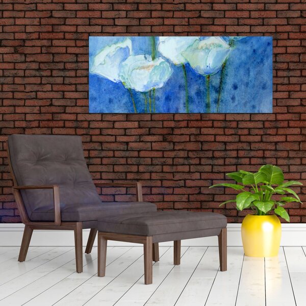 Tablou - Lalele albe (120x50 cm)