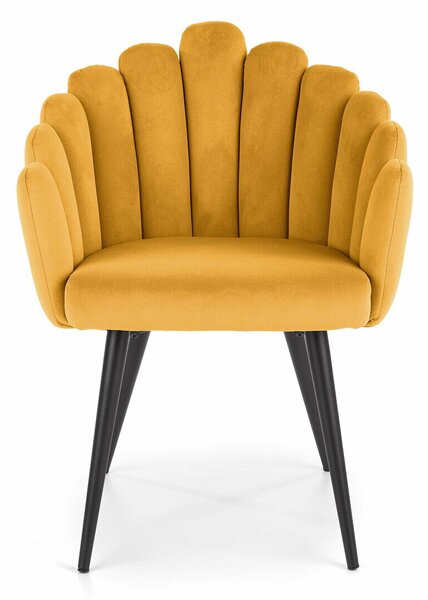 Scaun Houston 976, Galben închis, Negru, 85x65x62cm, 11 kg