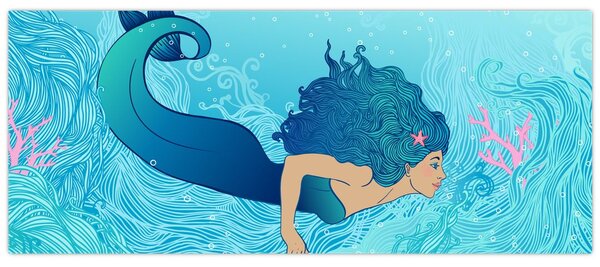 Tablou - Sirena (120x50 cm)