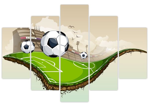 Tablou - Teren de fotbal (150x105 cm)